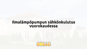 Ilmalämpöpumpun sähkönkulutus vuorokaudessa